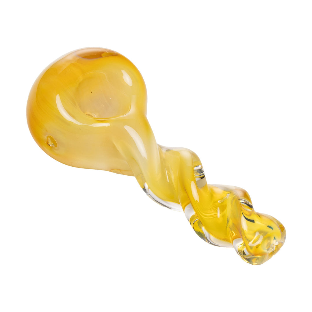 Twist Design Borosilicate Spoon Pipe