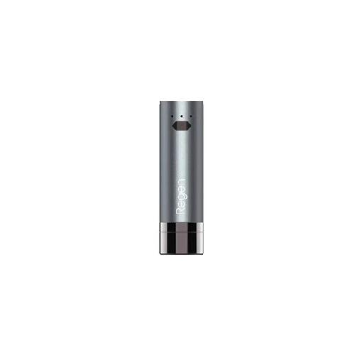 A sleek, metallic grey cylindrical vaporizer battery with 'Regen' text on its side and a black mouthpiece.