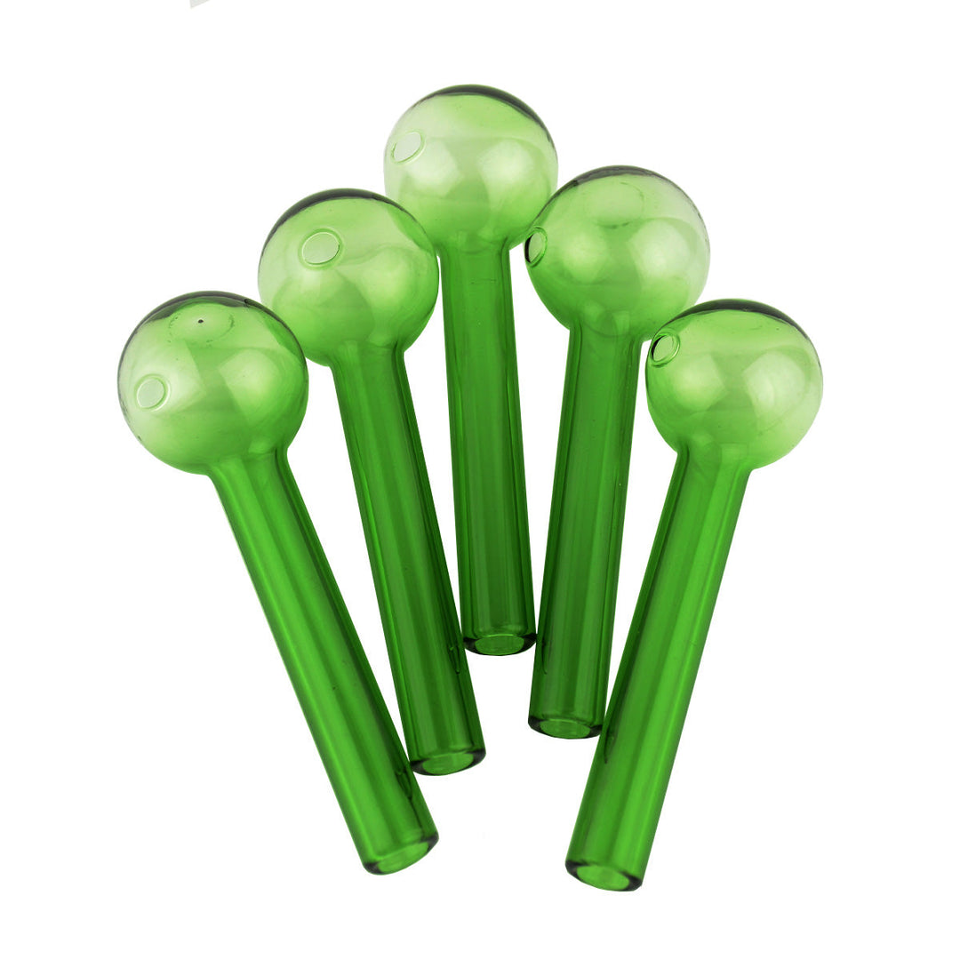 4 Inch Green Oil Pipe - Bulk Jar (90 Pieces)