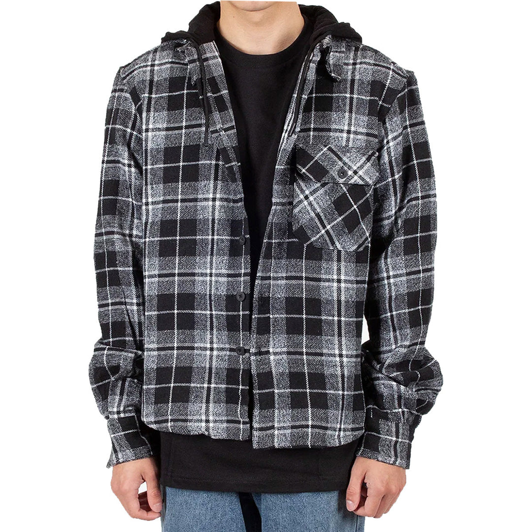 Drippin Rose Black/Grey Flannel Hoodie 5-Piece Set