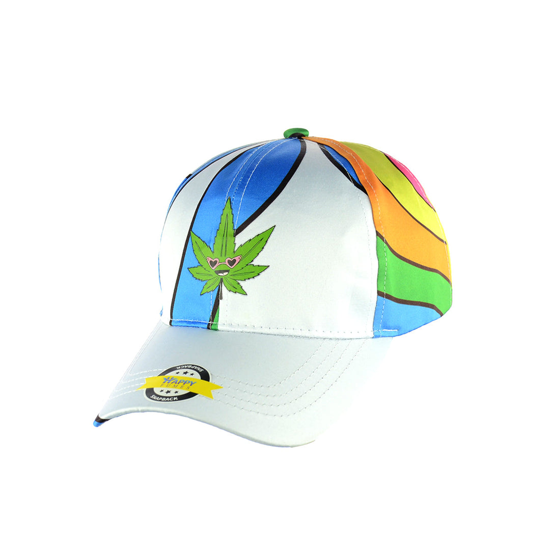 Rainbow Leaf Design Baseball Cap