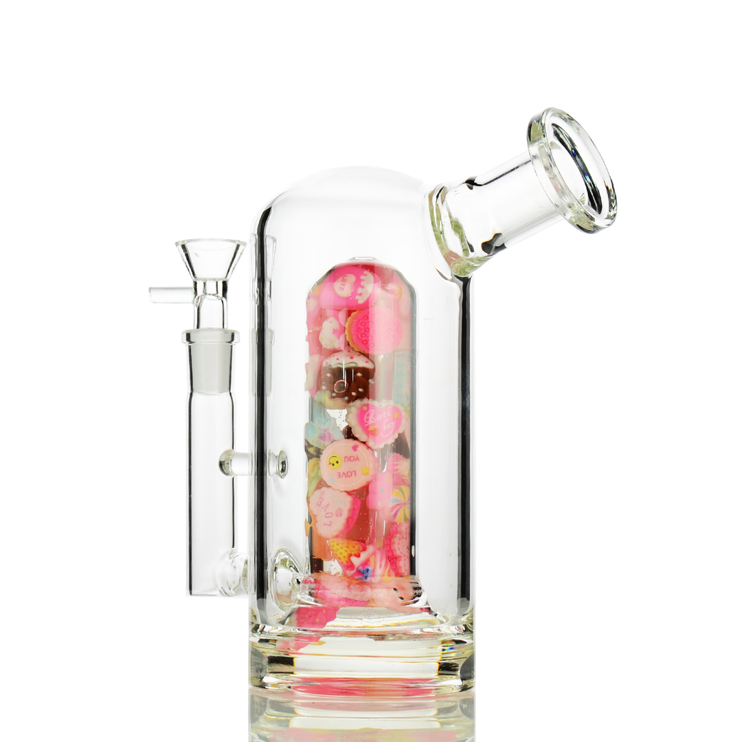 8" Jelly Shower Perc Water Pipe - 14mm Male Bowl