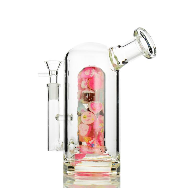 8" Jelly Shower Perc Water Pipe - 14mm Male Bowl