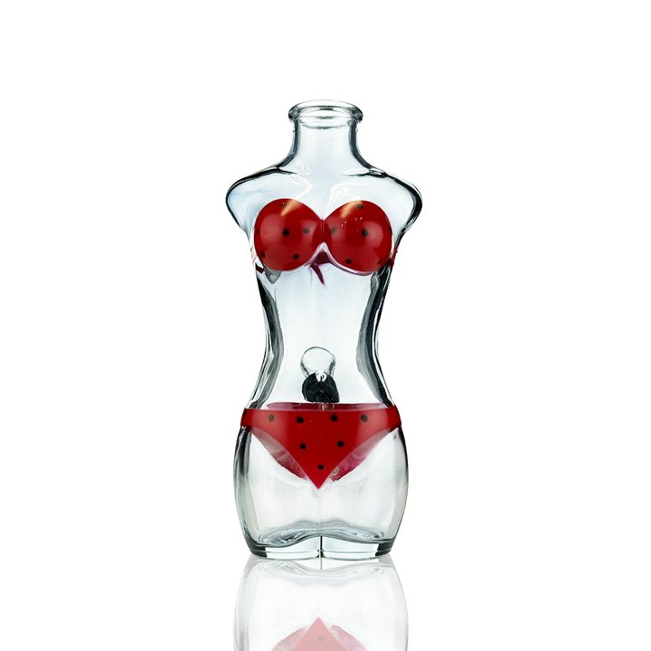 8 Inch Sculpted Female Body Glass Water Pipe