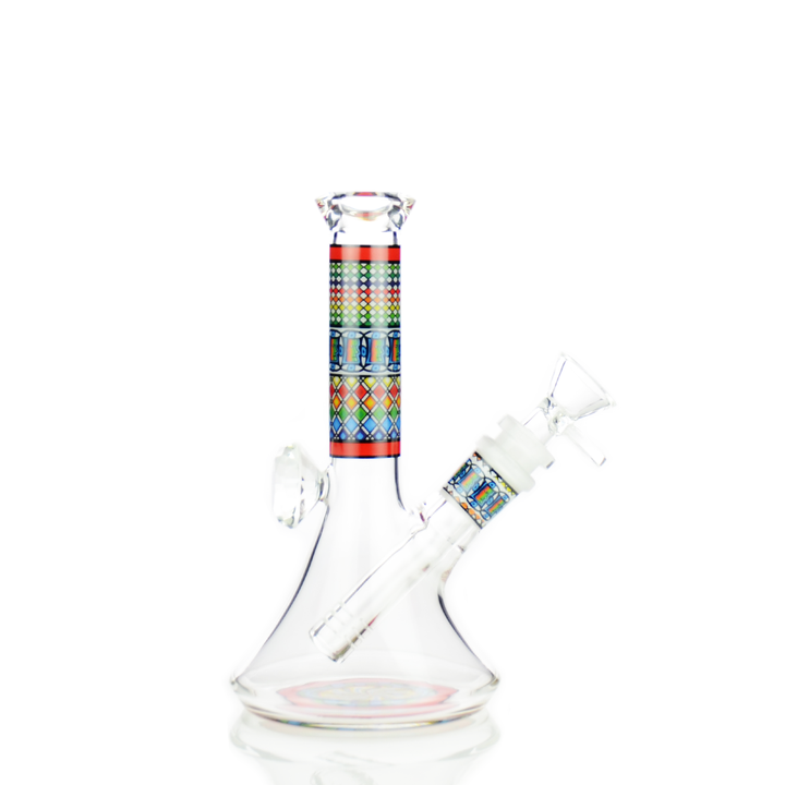 8 Inch Diamond Beaker Water Pipe, 14mm Joint