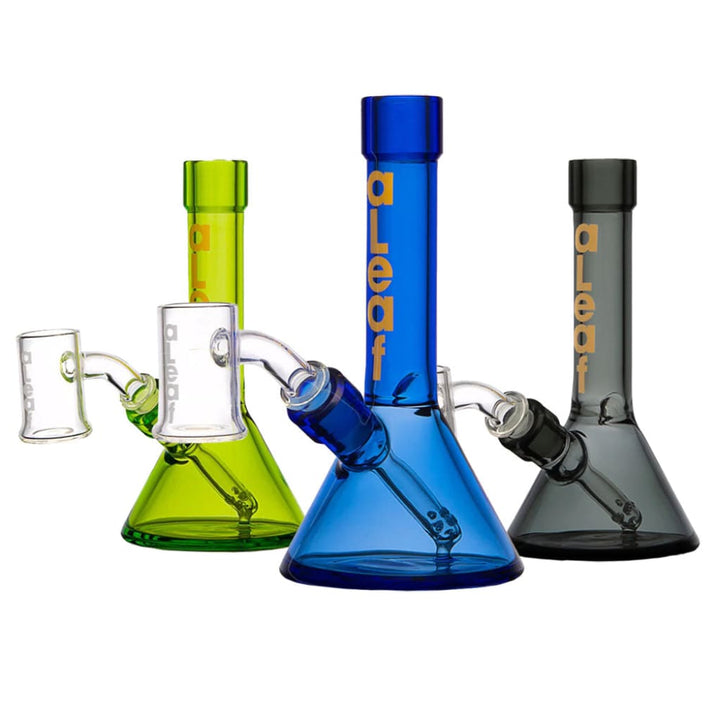 Aleaf Tiny Beaker Dab Rig With 10mm Male Quartz Banger – MHGP