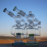 Ergonomic Recycler Style Water Pipe with Angled Mouthpiece