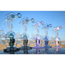Recycler Style Water Pipe with Coil Body and Cooling Tubes