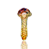 4.5" Gold Fume Spiral Art Hand Pipe