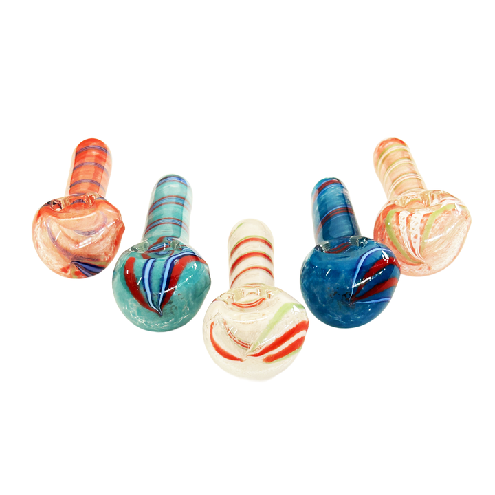 3.5 Inch Spiral Glass Hand Pipe