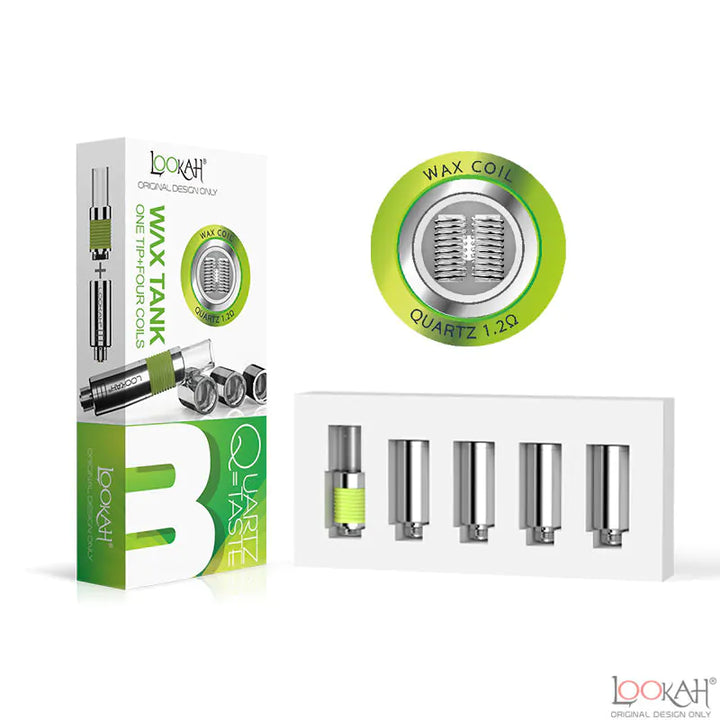 Lookah 510 Wax Quartz Coils + Mouthpiece (4-Pack)