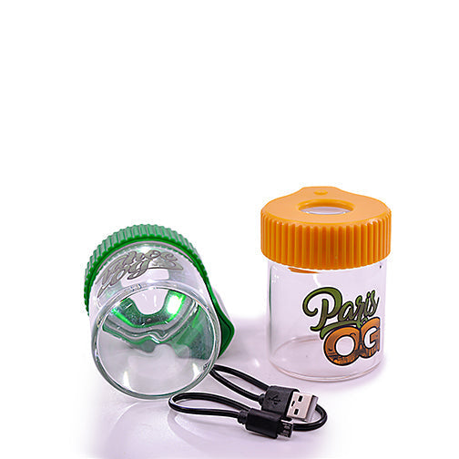 Rechargeable LED Magnifying Stash Jar