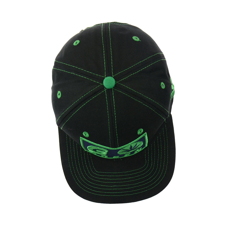 Embroidered Leaf Cotton Snapback Hat