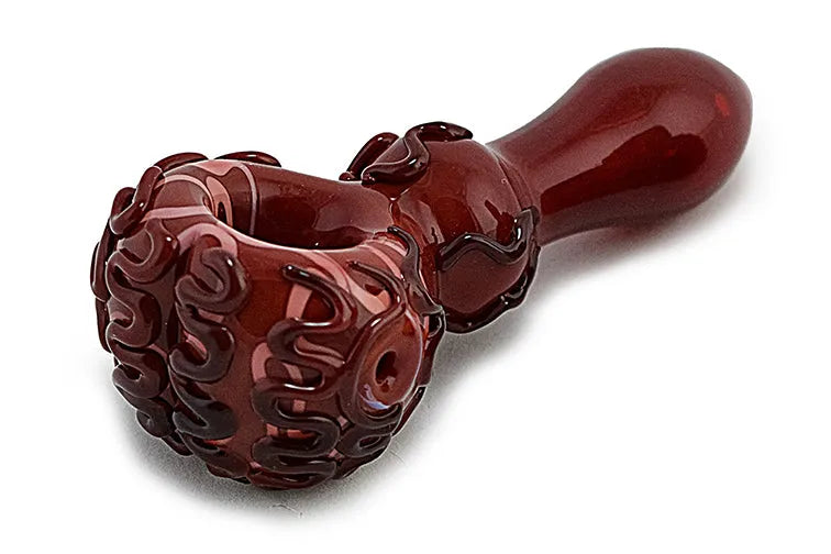 Unique Brain Design Glass Hand Pipe