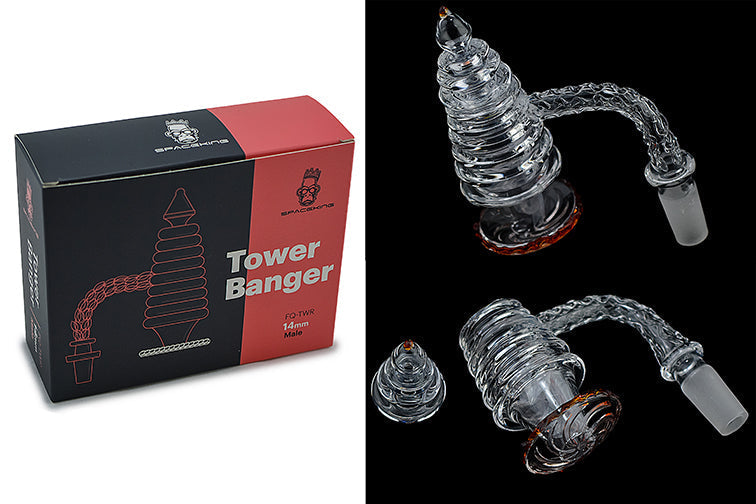 Premium Quartz Tower Banger Kit with Pearls