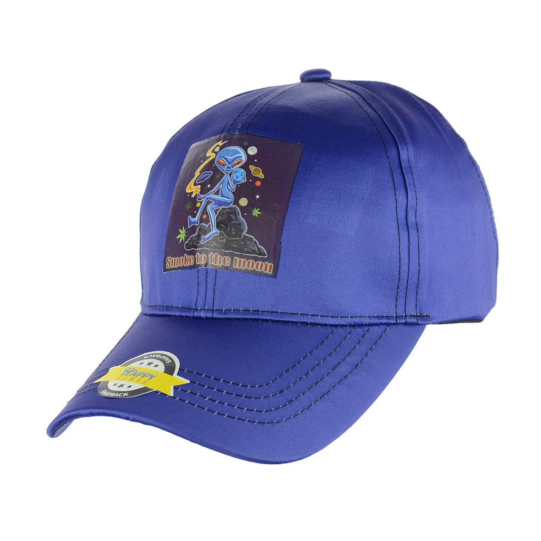 Navy Blue 'Smoke To The Moon' Snapback Hat