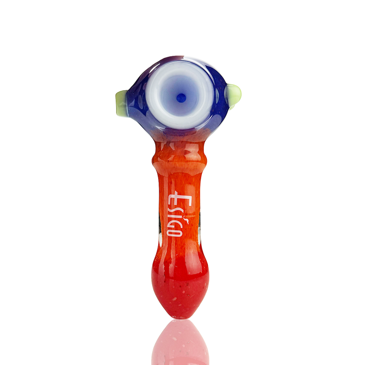 Esigo 4.5" Tricolor Frit Glass Spoon Pipe