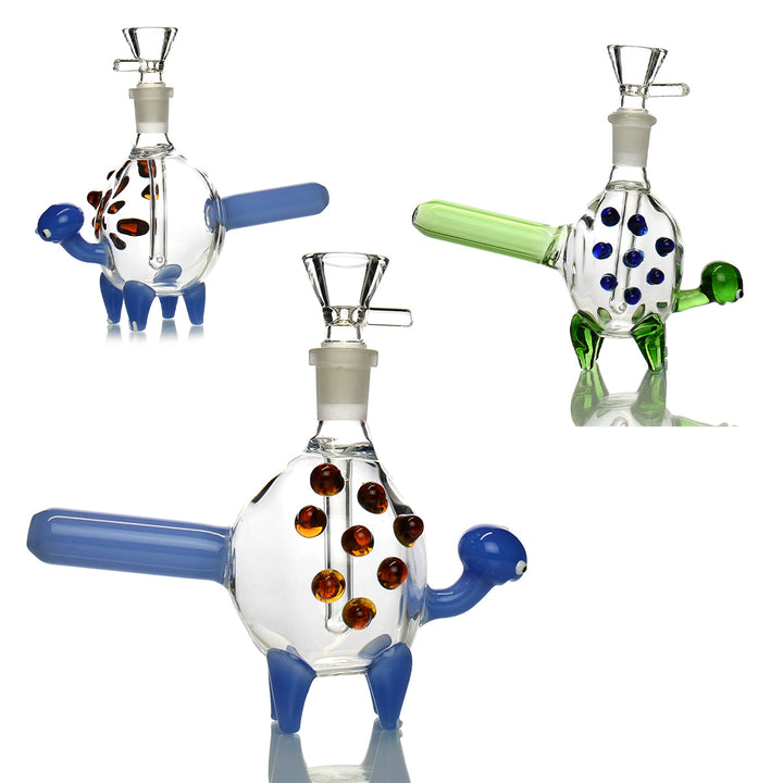 Compact Turtle Water Pipe with 14mm Bowl