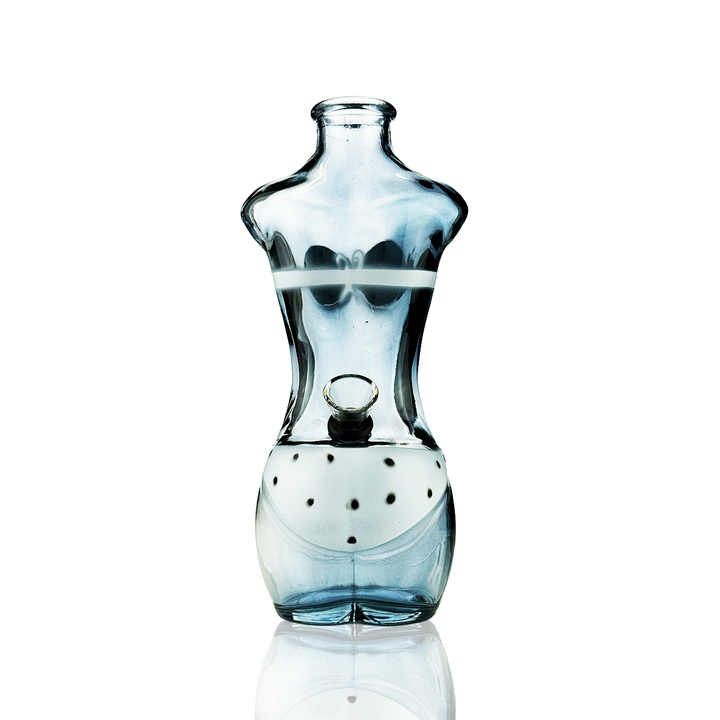 8 Inch Sculpted Female Body Glass Water Pipe