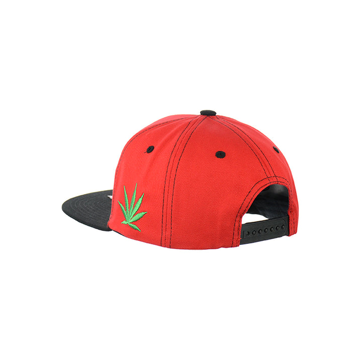 Embroidered Mushroom Go Green Snapback Hat