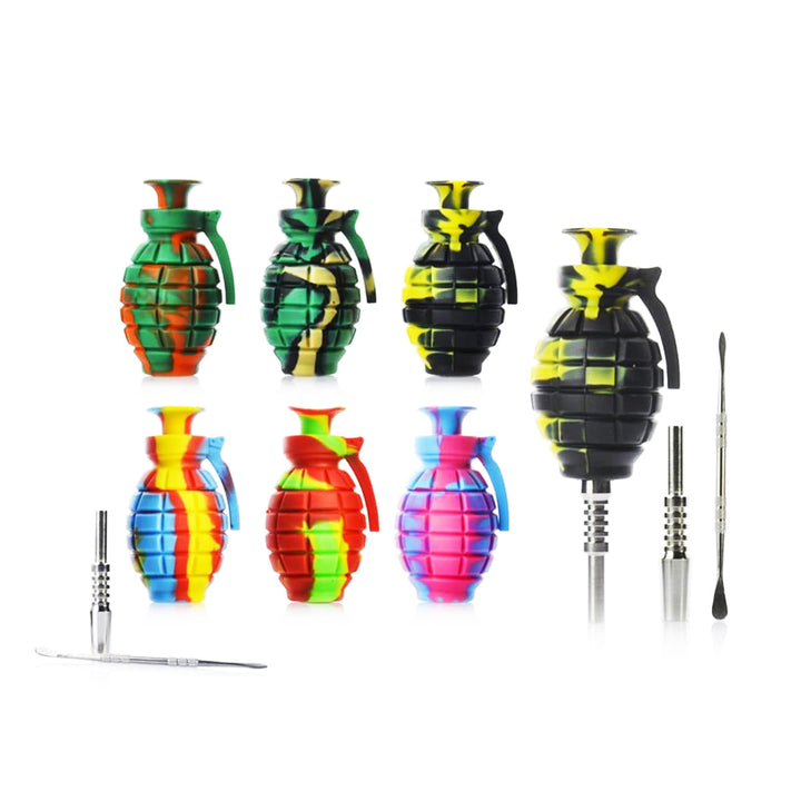 Grenade Silicone Nectar Collector Kit with Titanium Nail