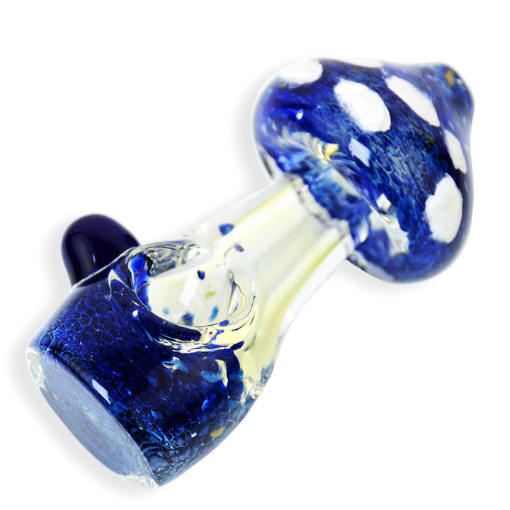 4 Inch Mushroom Frit Glass Spoon Pipe