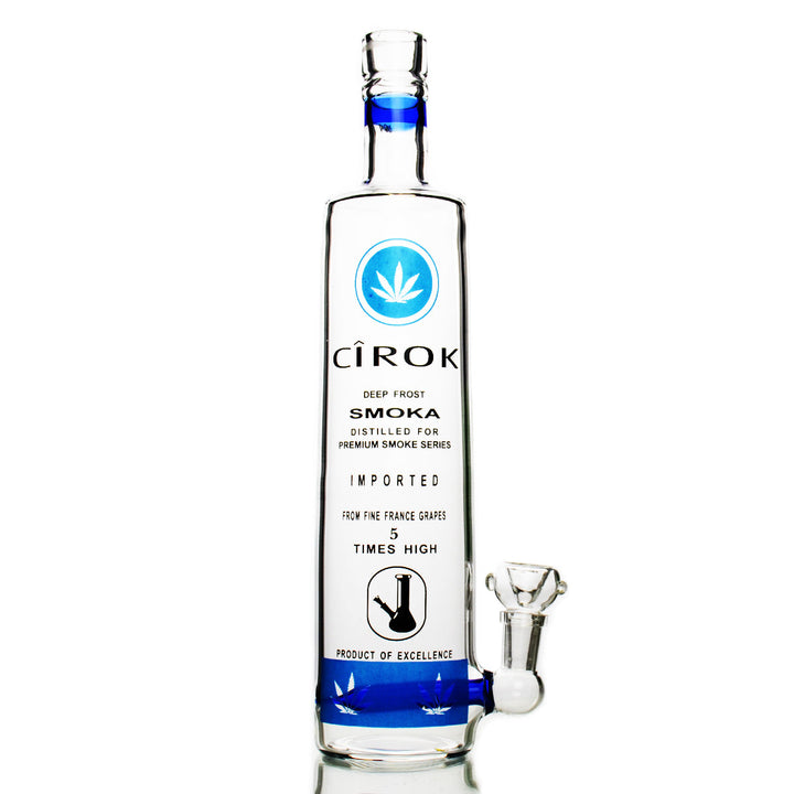 12in Vodka Bottle Style Water Pipe with 14mm Bowl and Banger