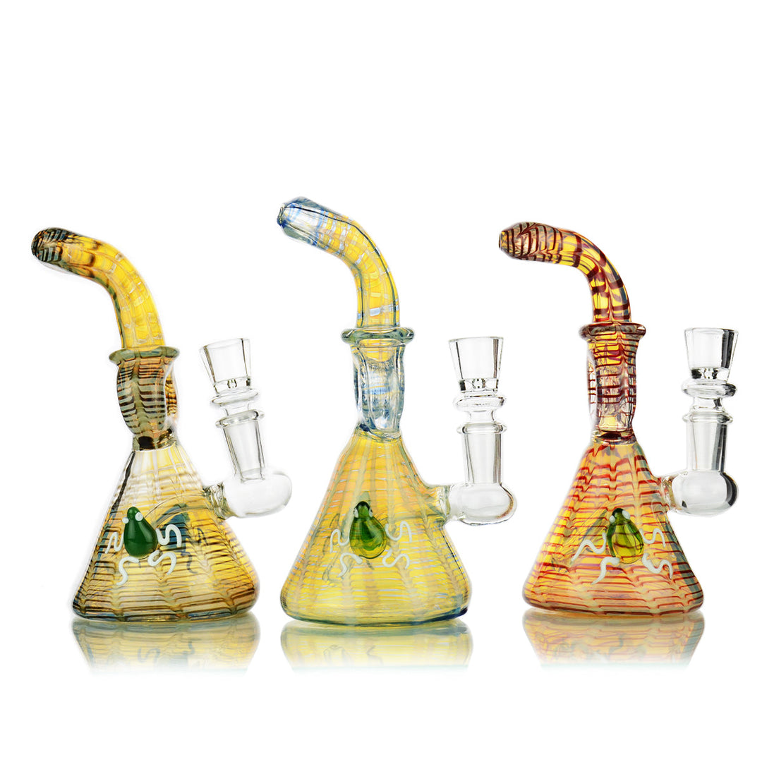 7-inch Donut Neck Water Pipe with Frog Locket