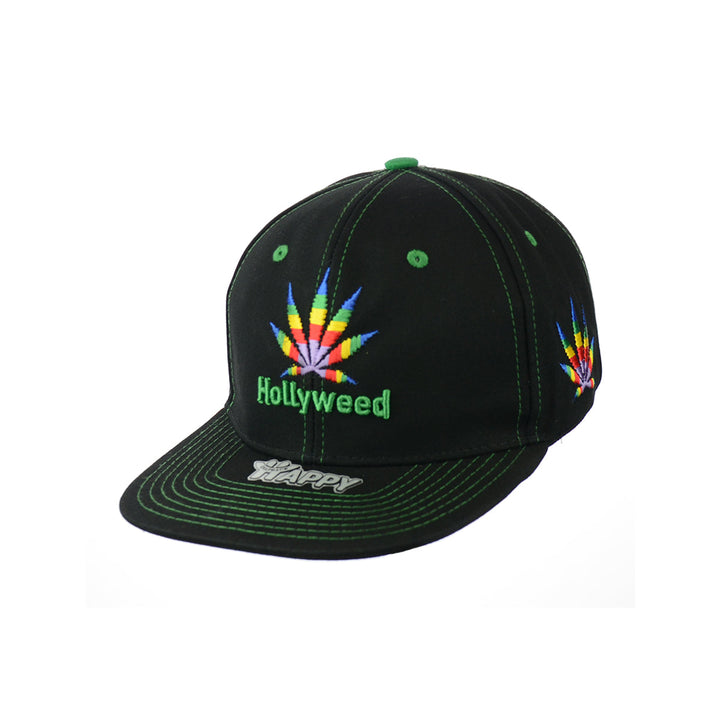 Botanical Embroidered Snapback Cap