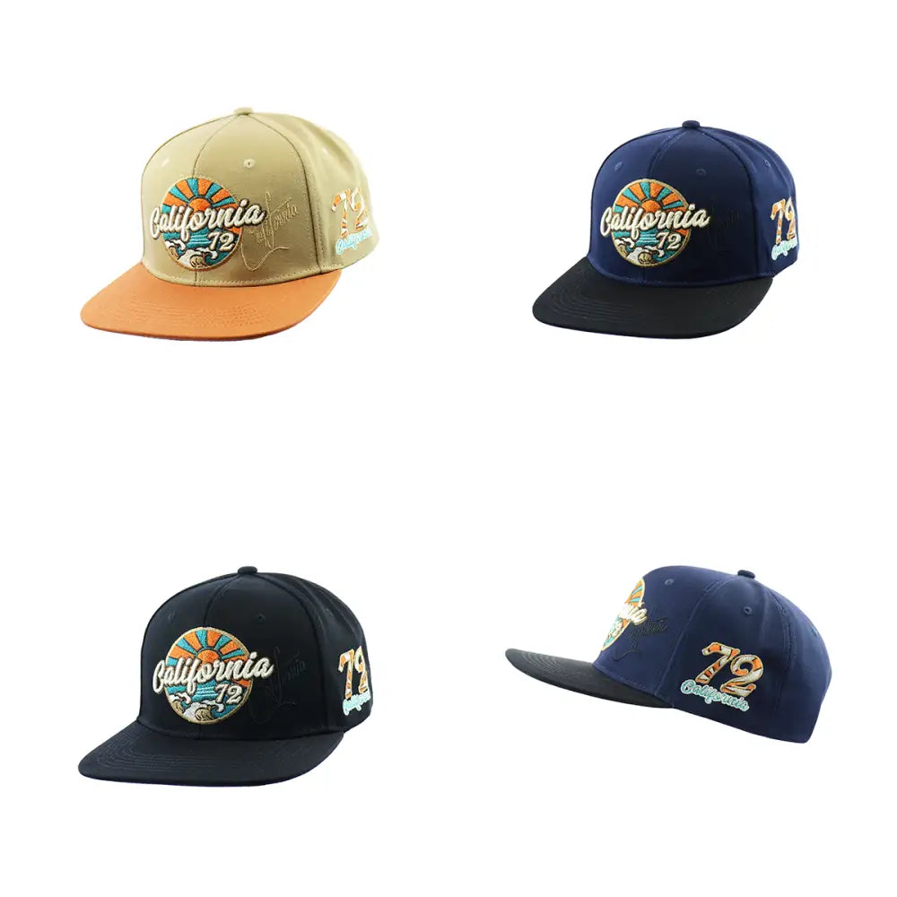 California Embroidered Snapback Hat Fashion Accessory