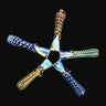 Quilted Art Glass Chillum One Hitter - 3.5 Inch