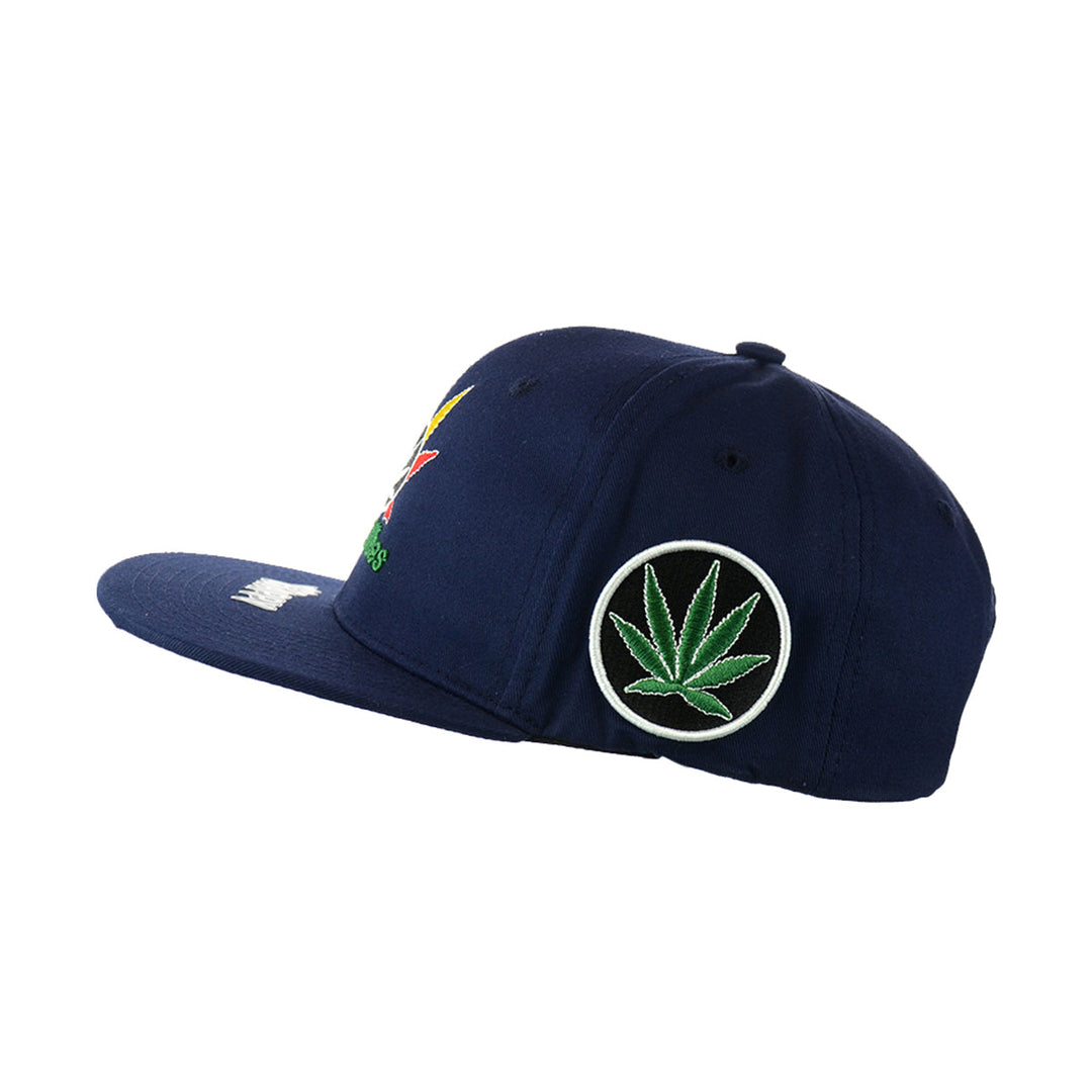 Embroidered Good Vibes Cotton Snapback Hat