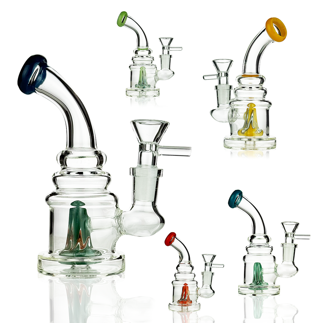 Compact 5-inch Volcano Shower Water Pipe