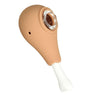 Chicken Drumstick Silicone Hand Pipe With Glass Bowl Insert