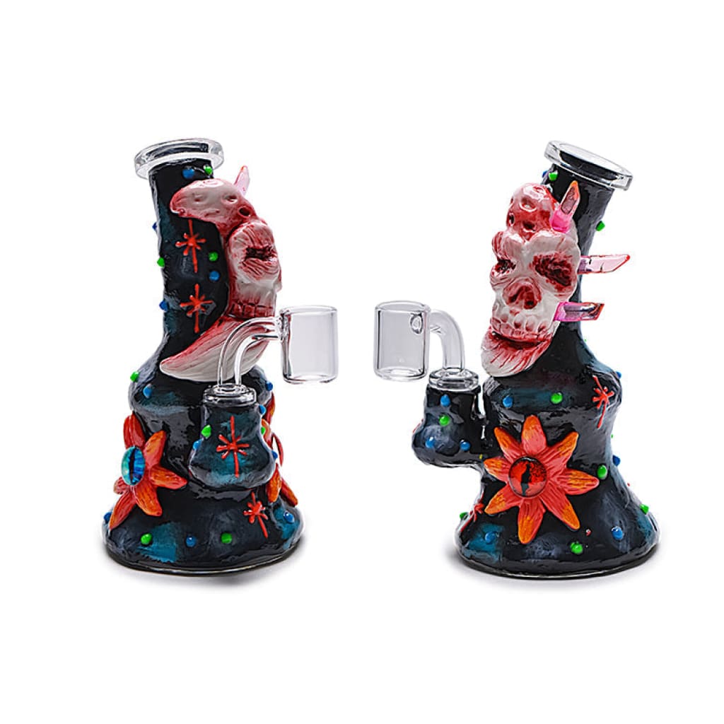 Clay Monster Moon Dab Rig 7 Inch Glowing Alien Design – MHGP