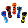 Color Frit Spoon Pipe Borosilicate Glass Hand Pipe 2.5 Inch