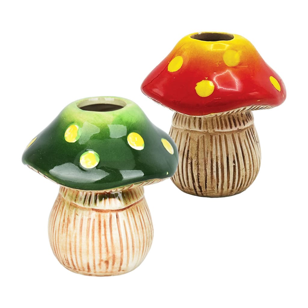 Colorful Mushroom Ceramic Shot Glass - 2oz / Colors Vary