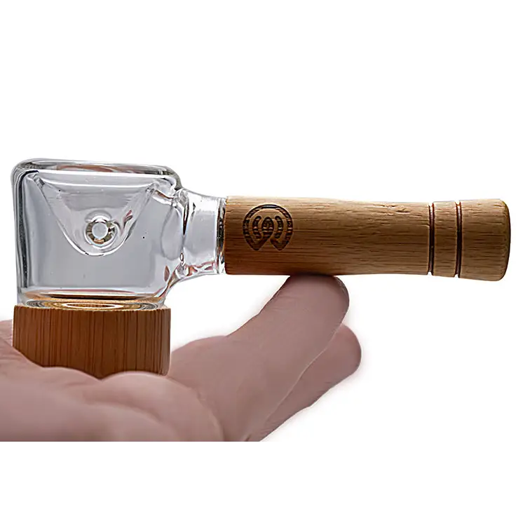 Connect Natural Wood Spoon Pipe for Eco-conscious Collectors