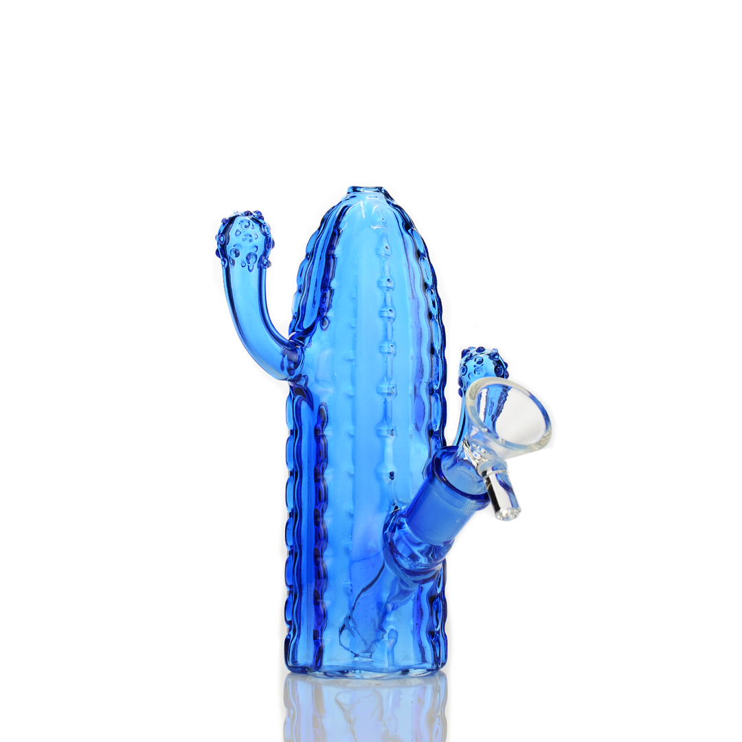 6-Inch Cactus Design Water Pipe with 14mm Bowl