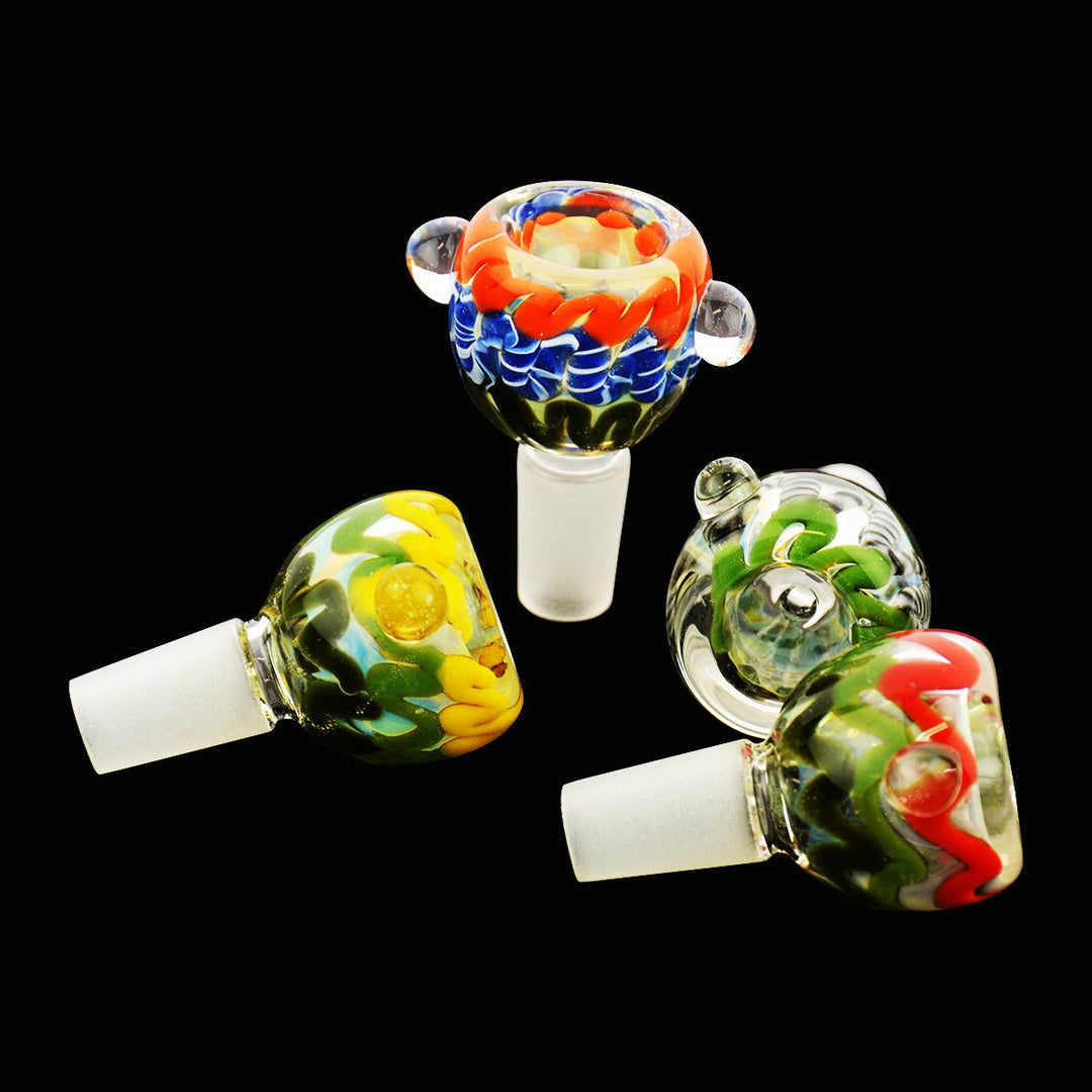 14mm Color Twist Glass Bowl Slide
