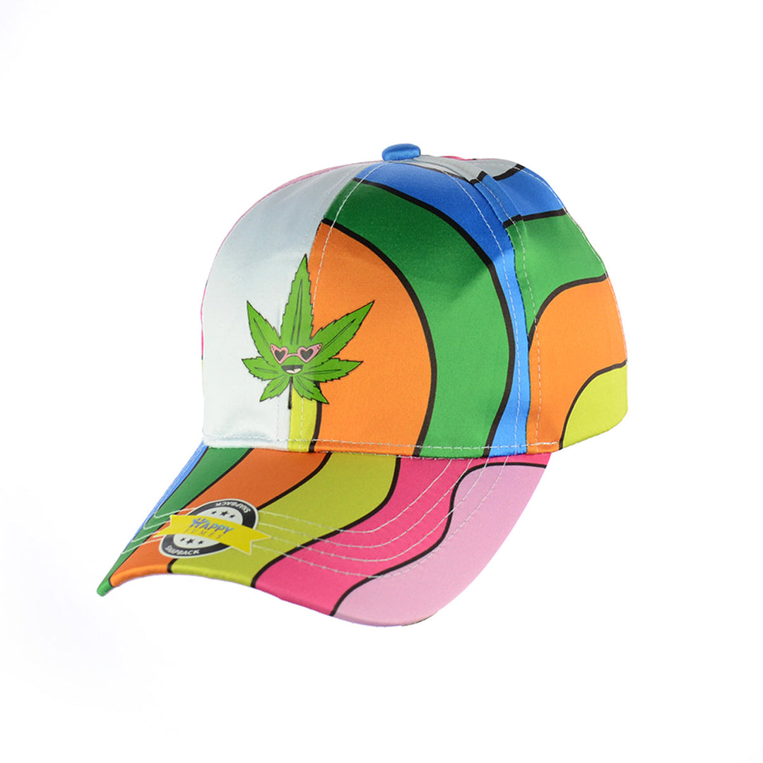 Rainbow Leaf Design Baseball Cap