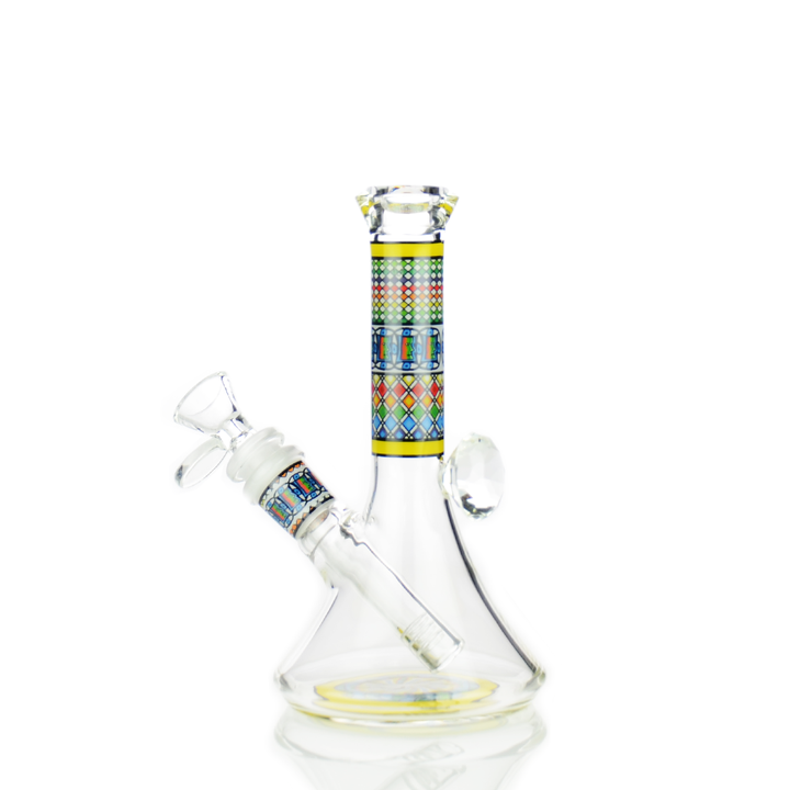 8 Inch Diamond Beaker Water Pipe, 14mm Joint
