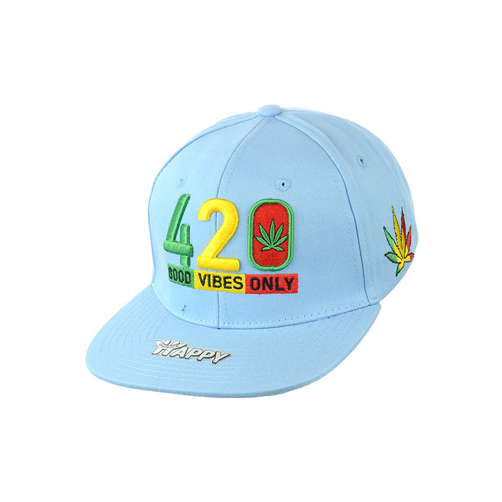 Comfort Cotton Good Vibes Embroidered Snapback