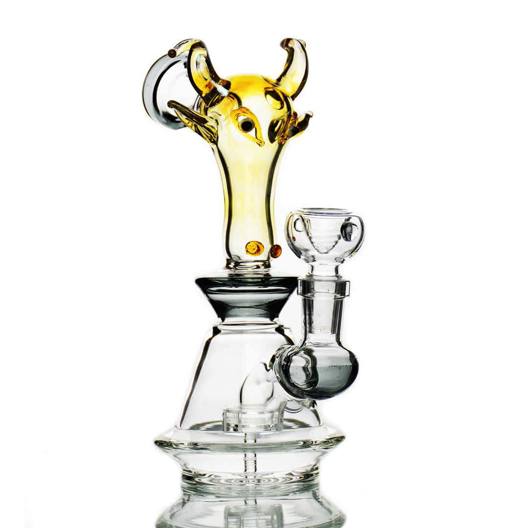 8 Inch Fume Glass Bull Head Water Pipe