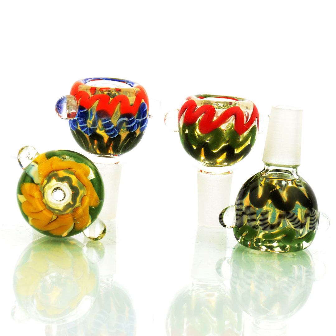 14mm Color Twist Glass Bowl Slide