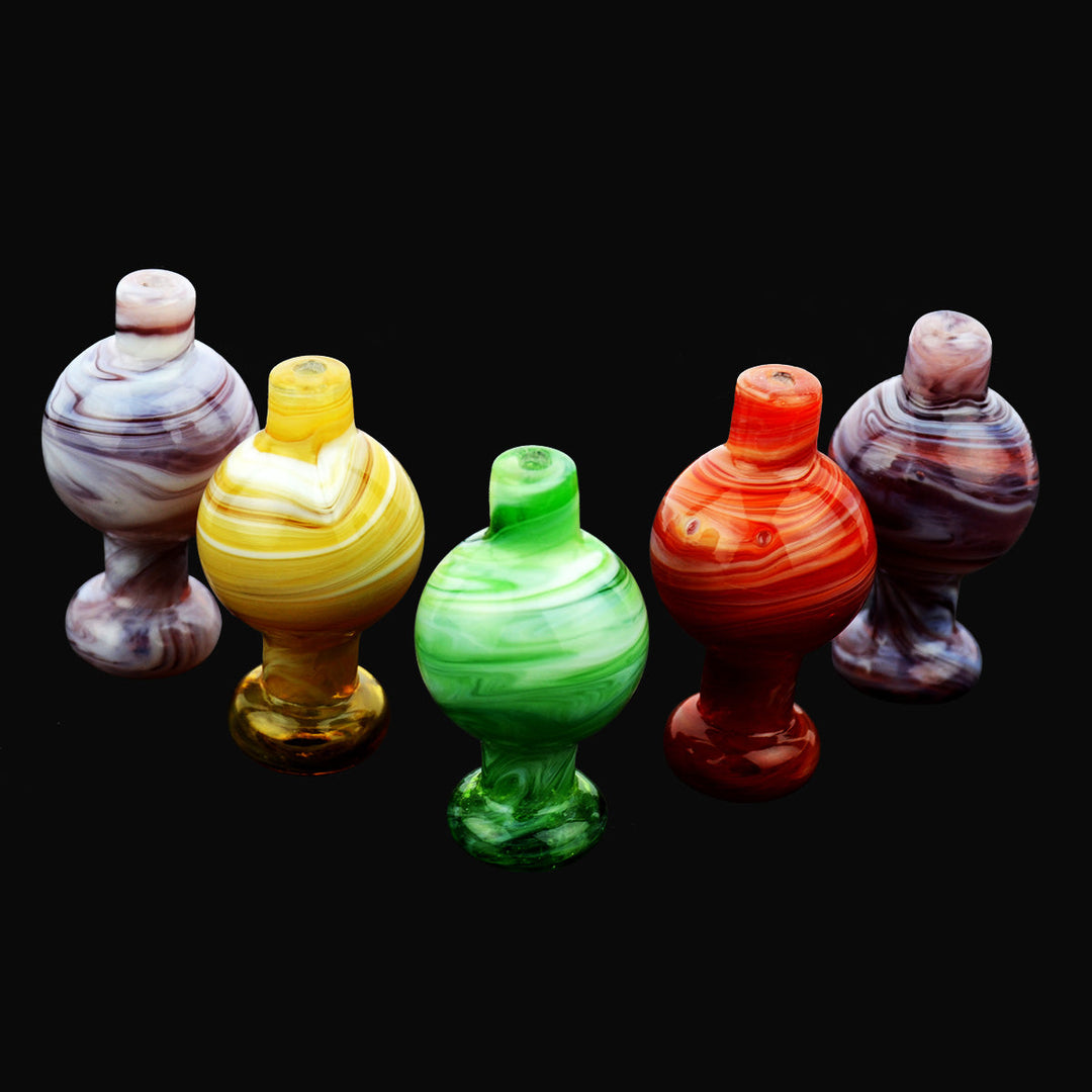 White Pastel Marble Carb Cap