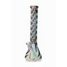 Iridescent Glass Water Pipe with Diffused Downstem and Ice Catcher