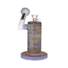 Daze Glass Sidecar Asian Art Glass Water Pipe Recycler Dab Rig