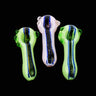 4.5" Dhicro Spoon Hand Pipe - Slime Frit Art
