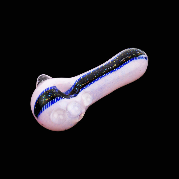 4.5" Dhicro Spoon Hand Pipe - Slime Frit Art